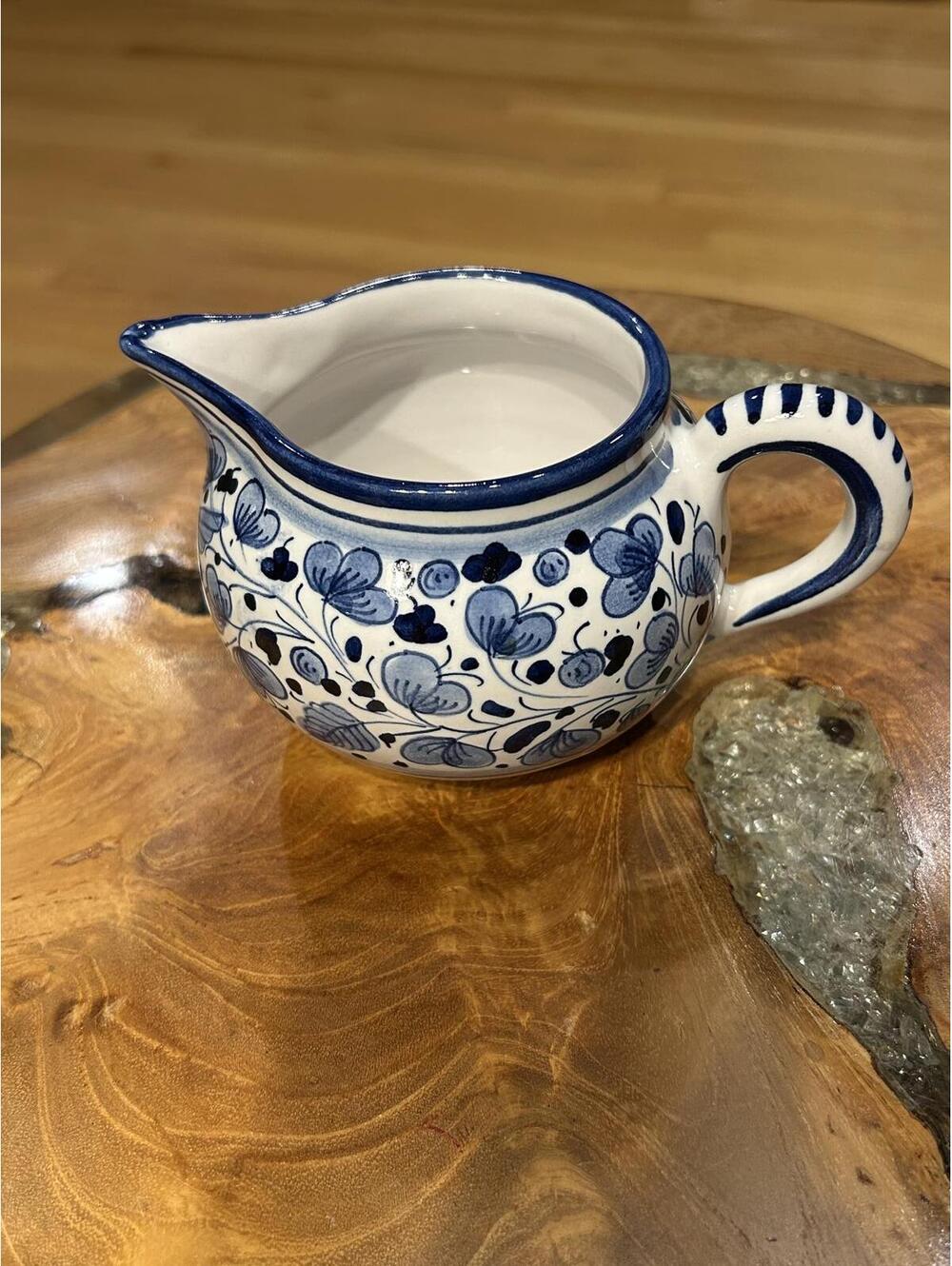 Hand-Painted Italian Ceramic Creamer Pitcher - Deruta?